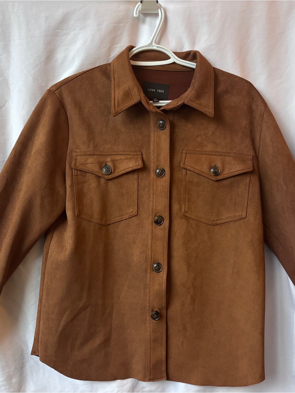 Suede Shacket Jacket - Picture 2 of 8